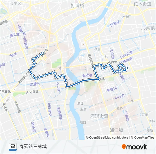 755路 Bus Line Map