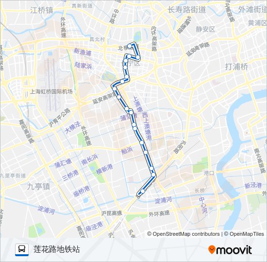 公交757路的线路图