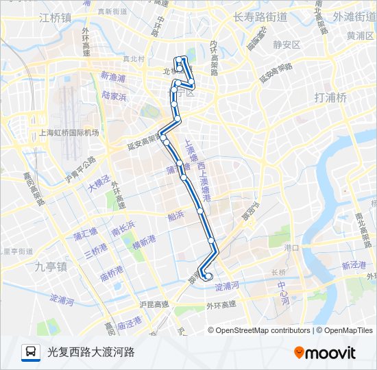 公交757路的线路图