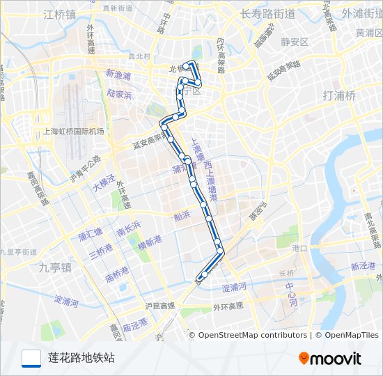 公交757路的线路图