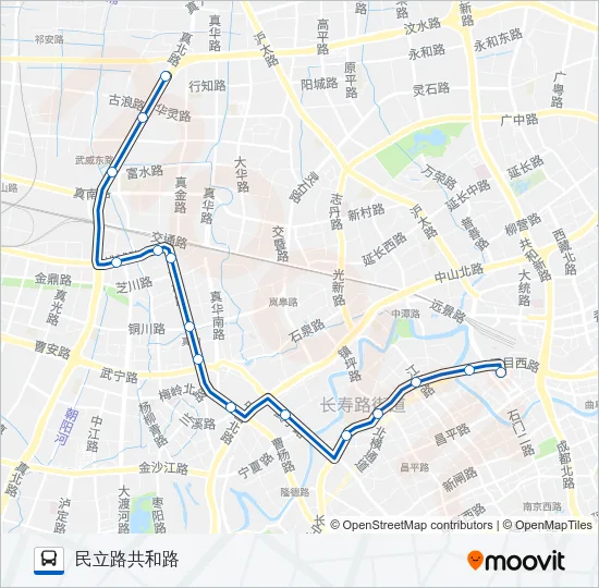 768路 Bus Line Map