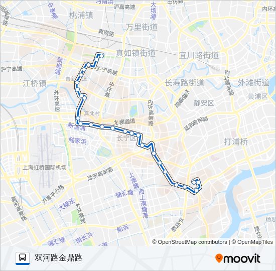 公交808路的线路图