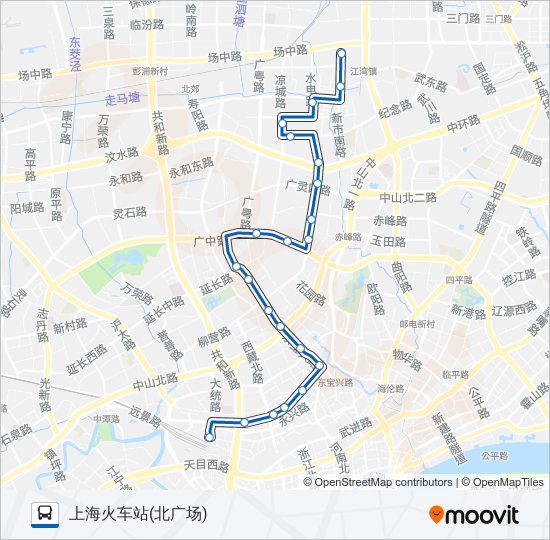 公交823路的线路图