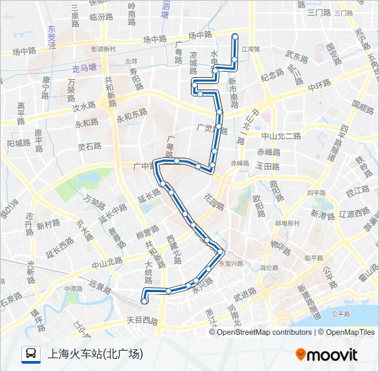 823路 Bus Line Map
