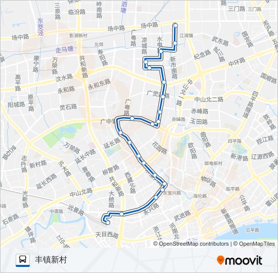 823路 bus Line Map