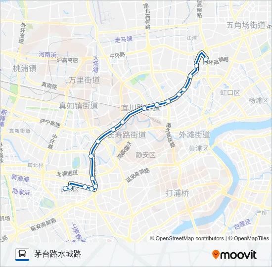 公交829路的线路图