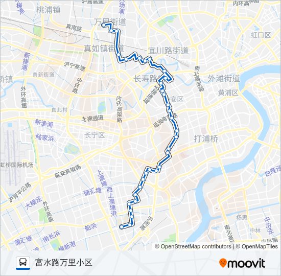 公交830路的线路图