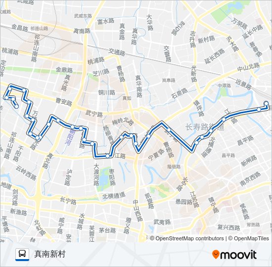 公交837路的线路图