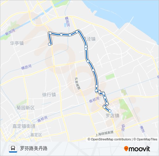 公交839路的线路图