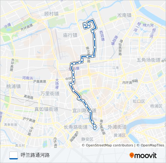 845路 bus Line Map