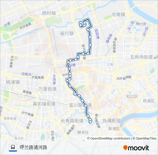 845路 Bus Line Map