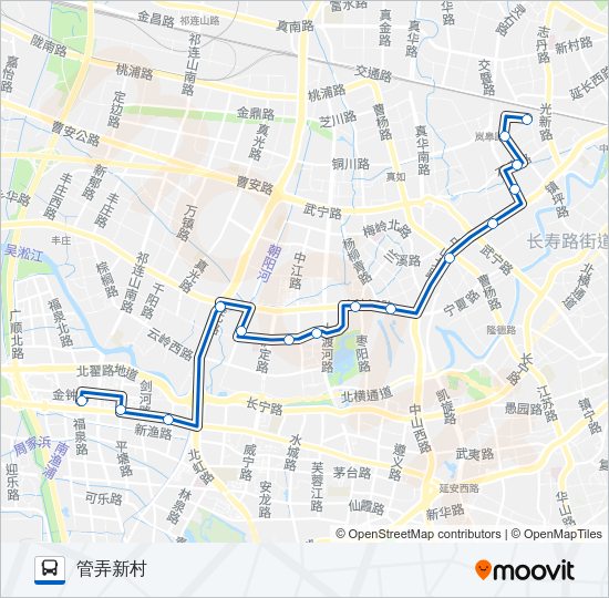 公交846路的线路图