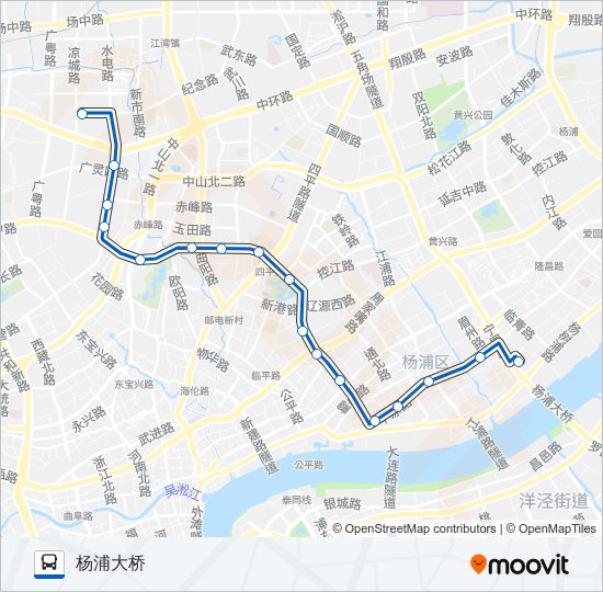 公交853路的线路图