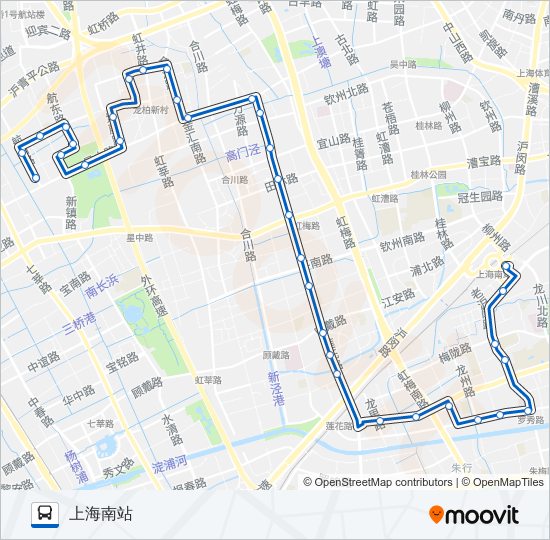 公交867路的线路图