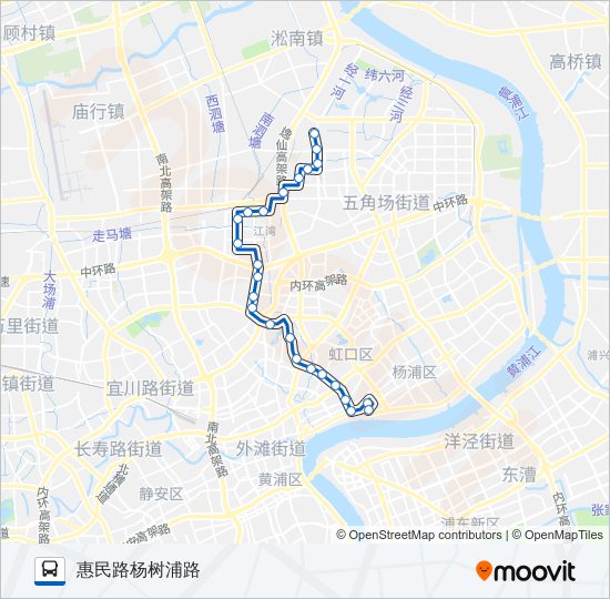 875路 bus Line Map