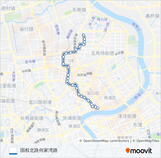 875路 bus Line Map