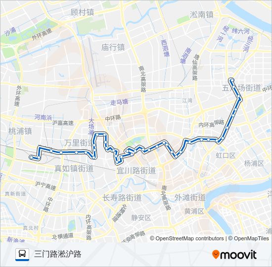 公交937路的线路图