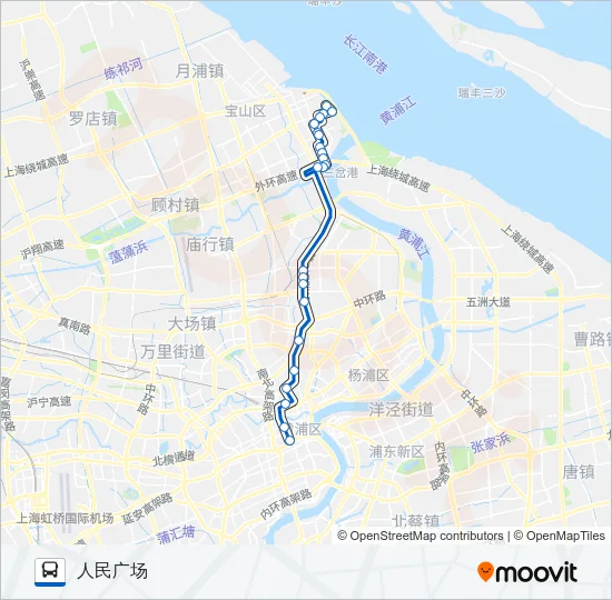 952路 Bus Line Map