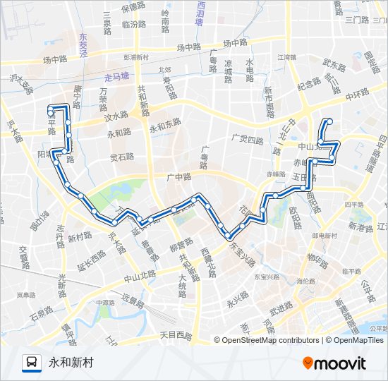 公交959路的线路图