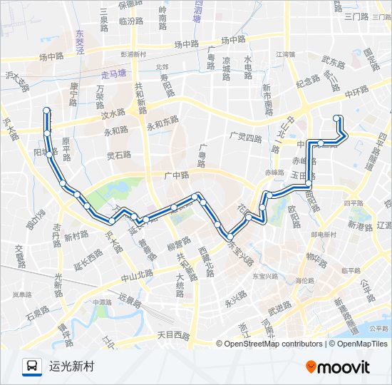 公交959路的线路图