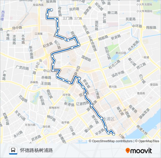 960路 bus Line Map