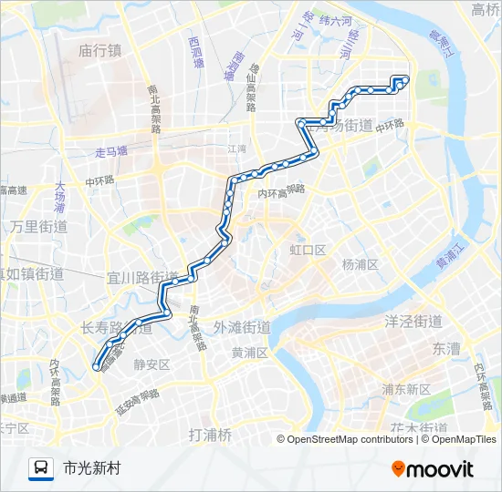 966路 Bus Line Map