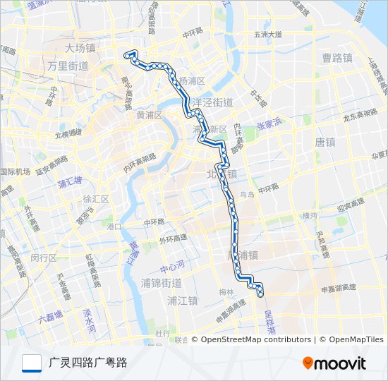 975路 bus Line Map