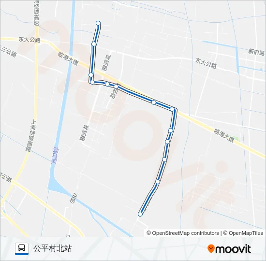 万祥2路 Bus Line Map