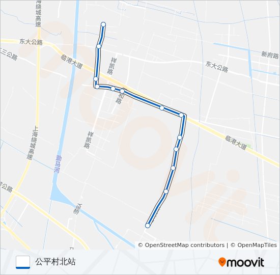 万祥2路 bus Line Map