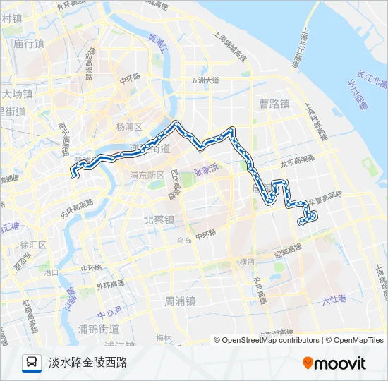 公交上川专路的线路图