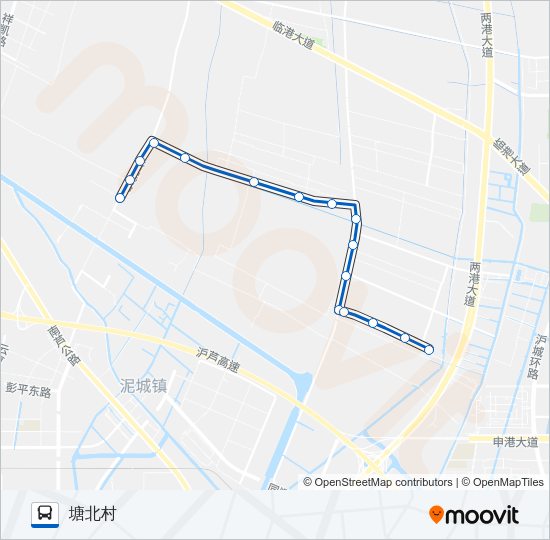 公交书院1路的线路图