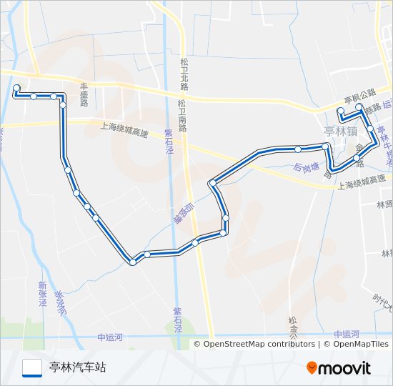 亭林1路 bus Line Map