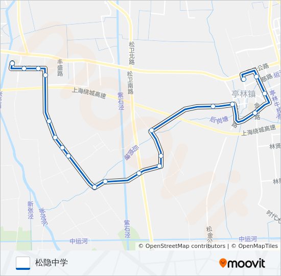亭林1路 bus Line Map