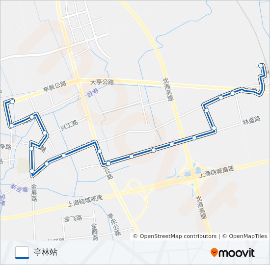 亭林3路 bus Line Map