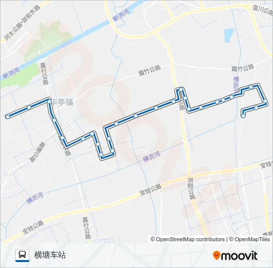 华亭1路 Bus Line Map