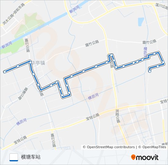 公交华亭1路的线路图