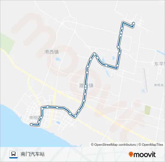 南东专线 Bus Line Map