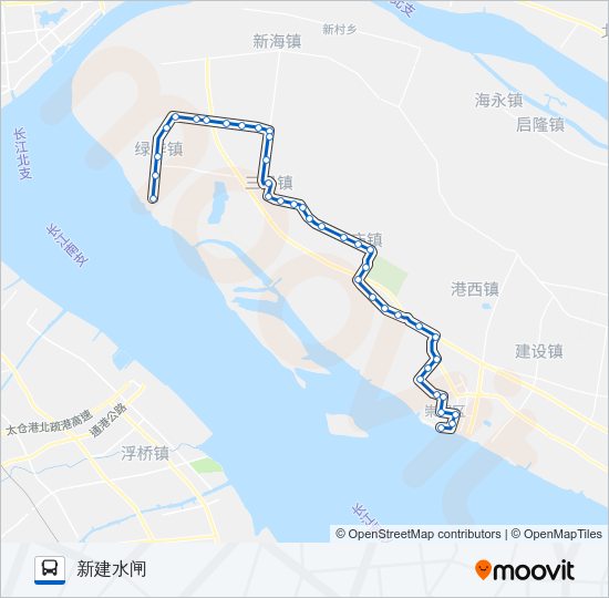 公交南建专路的线路图