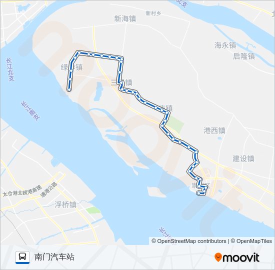 南建专线 Bus Line Map
