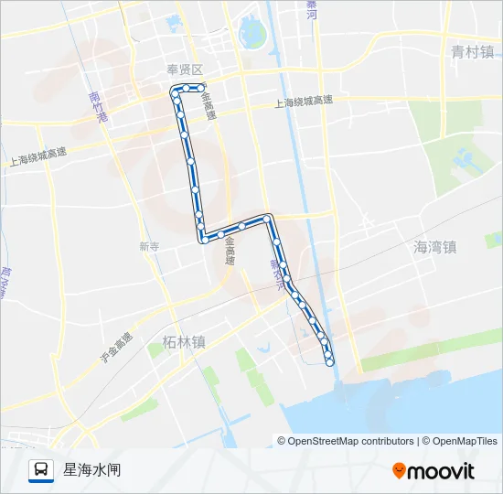 公交南桥9路的线路图