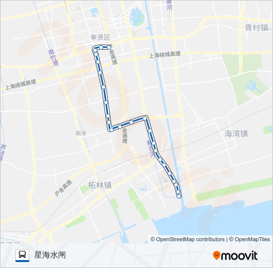 南桥9路 bus Line Map