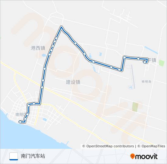 南江专线 bus Line Map