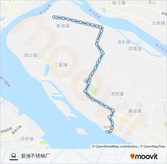 南红专线 Bus Line Map