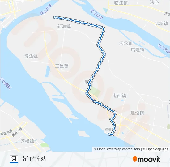 南红专线 Bus Line Map