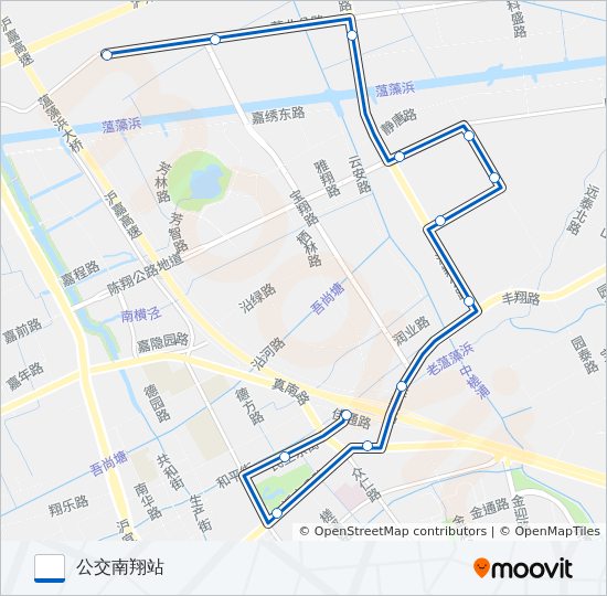南翔1路 bus Line Map