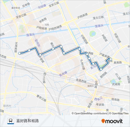公交南翔2路的线路图