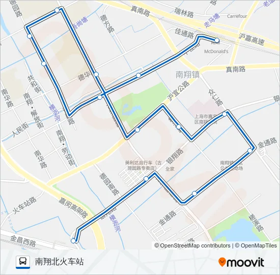 南翔3路 Bus Line Map