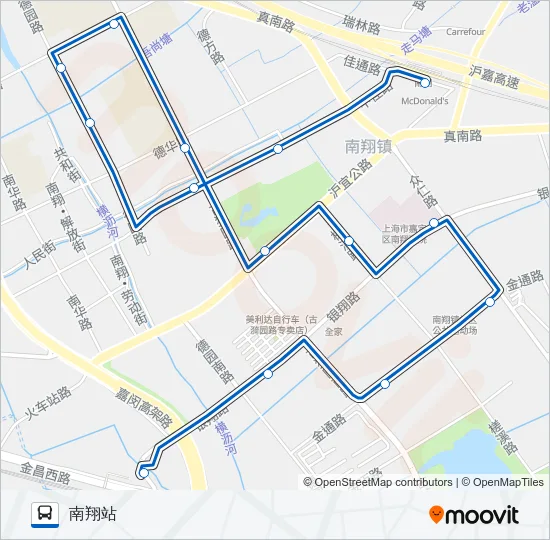 南翔3路 Bus Line Map