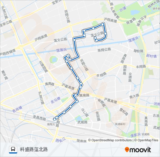 公交南翔4路的线路图