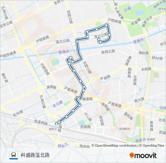 公交南翔4路的线路图